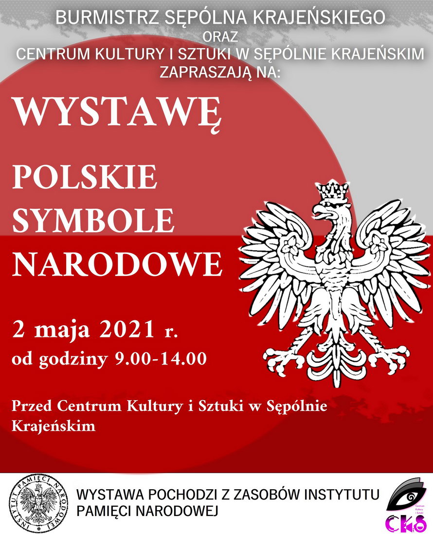 WYSTAWA POLSKIE SYMBOLE NARODOWE PLAKAT