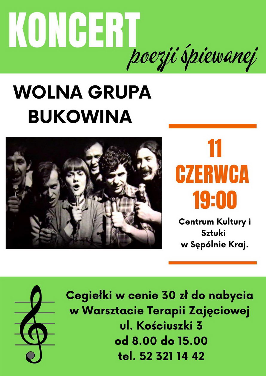 Plakat na koncert WGB